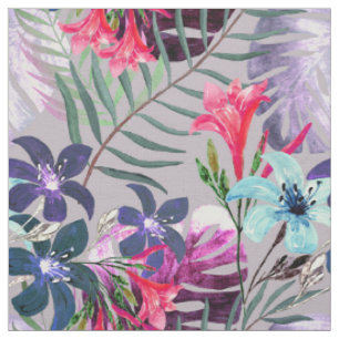 palmbladeren, tropisch, botanisch, kleurrijk stof