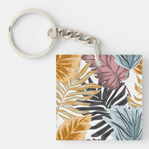 Palmbladeren, tropisch, botanisch, oerwoud, bos, sleutelhanger