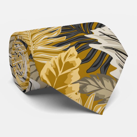 Palmbladeren, tropisch, botanisch, oerwoud, bos, stropdas (Opgerold)