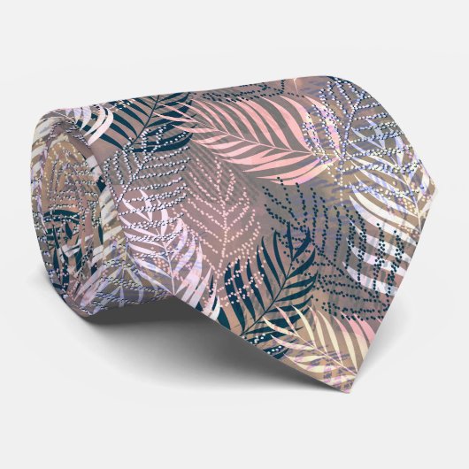 Palmbladeren, tropisch, botanisch stropdas (Opgerold)