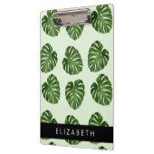 Palmbladeren, tropisch patroon, Jouw naam Klembord (Links)