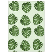 Palmbladeren, tropisch patroon, Jouw naam Klembord (Achterkant)