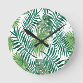 Palmbladeren tropische exotische  ronde klok
