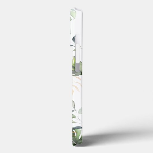 Palmbladeren Tropische Safari Wifey Script Bruid Case-Mate iPhone Case (Achterkant / Links)