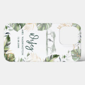 Palmbladeren Tropische Safari Wifey Script Bruid Case-Mate iPhone Case (Achterkant (horizontaal))