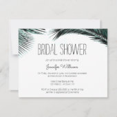 Palmbladeren Uitnodigingen voor het douchen van st (Voorkant)