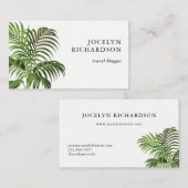  palmbladeren visitekaartje (Voorkant / Achterkant)