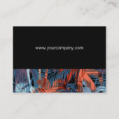 Palmbladeren Visitekaartje (Achterkant)