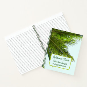 Palmbladeren Welkom Huurders Notitieboek
