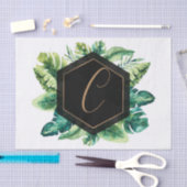 Palmbladeren wit goud Elegante tropische zomer Tissuepapier (Craft)