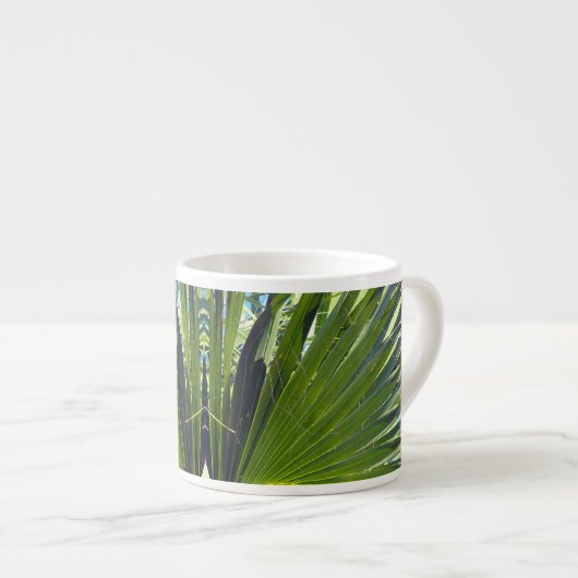 Palmbladeren, Zee Breeze Espresso Kop (Voorkant rechts)