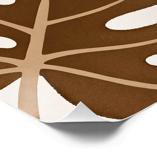 Palmbladeren – Zen Poster – Neutral Wall Print (Hoek)