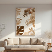 Palmbladeren – Zen Poster – Neutral Wall Print