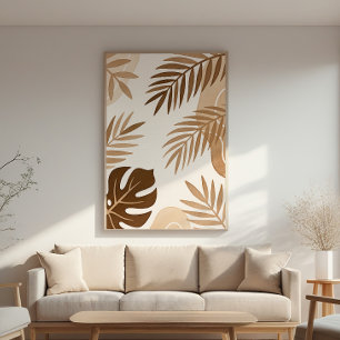 Palmbladeren – Zen Poster – Neutral Wall Print