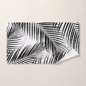 Palmbladeren - zwarte en witte kali-virussen #1 bad handdoek (Handdoek)
