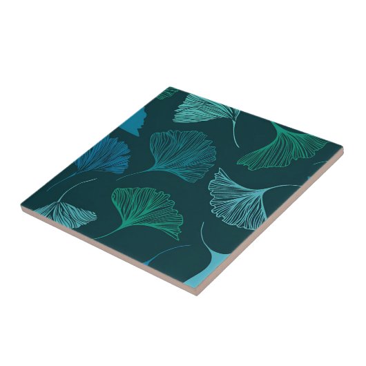 palmbladertegels tegeltje (Zijkant)