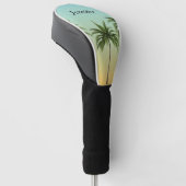Palmbomen aanpasbaar golfheadcover (Schuin)