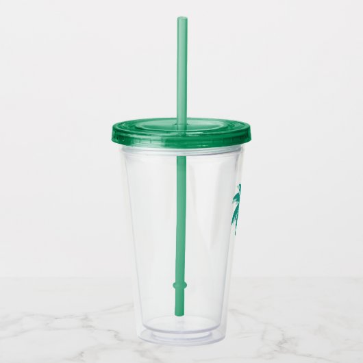 Palmbomen Acryl Drinkbeker (Rechts)