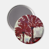 Palmbomen Acryl Moderne Tropische Wandkunst Magneet (Voorkant / Achterkant)