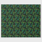 Palmbomen: acryl zomerpatroon. cadeaupapier (Vlak)