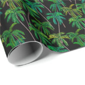 Palmbomen: acryl zomerpatroon. cadeaupapier (Rol Hoek)