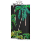 Palmbomen: acryl zomerpatroon. heupfles (Links)