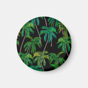 Palmbomen: acryl zomerpatroon. magneet