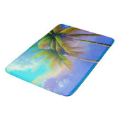 Palmbomen als nachtelijke Herfsten Tropisch Badmat (Gekanteld)