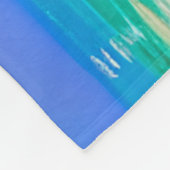 Palmbomen als nachtelijke Herfsten Tropisch Fleece Deken (Hoek)