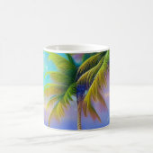 Palmbomen als nachtelijke Herfsten Tropisch Koffiemok (Center)