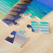 Palmbomen als nachtelijke Herfsten Tropisch Legpuzzel (Zijkant)