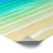 Palmbomen als nachtelijke Herfsten Tropisch Poster (Hoek)