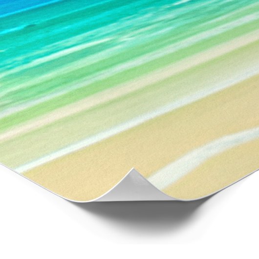 Palmbomen als nachtelijke Herfsten Tropisch Poster (Hoek)