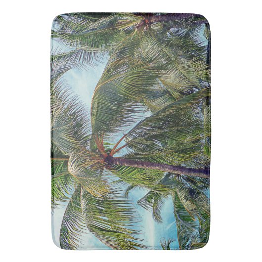 palmbomen badmat (Voorkant Verticaal)
