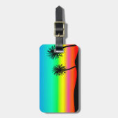 Palmbomen Bagagelabel (Voorkant verticaal)