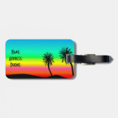 Palmbomen Bagagelabel (Achterkant horizontaal)