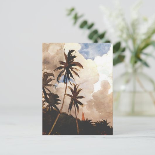 Palmbomen, Bahama's Briefkaart (Staand voorkant)