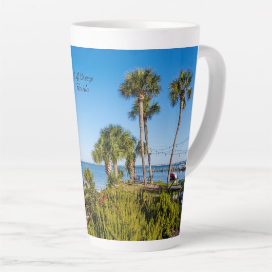 Palmbomen Bayside Morning Latte Mok (Rechterhoek)