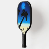 Palmbomen Beach Blue D Pickleball Paddle (Links)