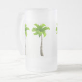 Palmbomen, bevroren, 16 oz, Mok van glas (Voorkant links)