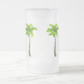 Palmbomen, bevroren, 16 oz, Mok van glas (Center)