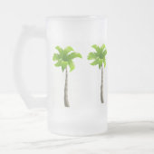 Palmbomen, bevroren, 16 oz, Mok van glas (Links)