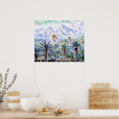 Palmbomen bij Bordighera Poster (Keuken)