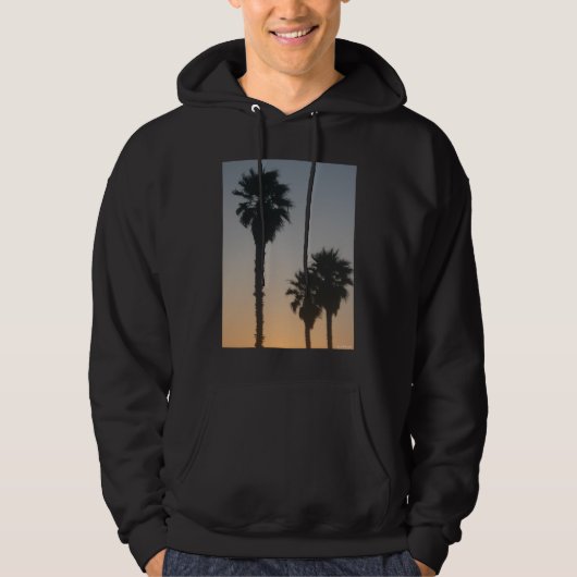 Palmbomen bij zonsondergang hoodie (Voorkant)