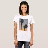 Palmbomen bij zonsondergang t-shirt (Voorkant volledig)