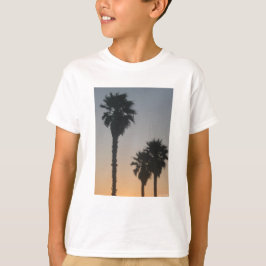 Palmbomen bij zonsondergang t-shirt