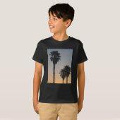 Palmbomen bij zonsondergang t-shirt (Voorkant volledig)