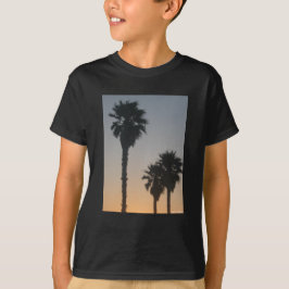 Palmbomen bij zonsondergang t-shirt