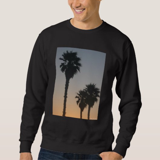 Palmbomen bij zonsondergang trui (Voorkant)