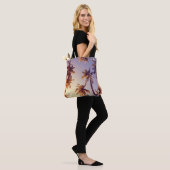 palmbomen blauwe lucht tote bag (Op model)